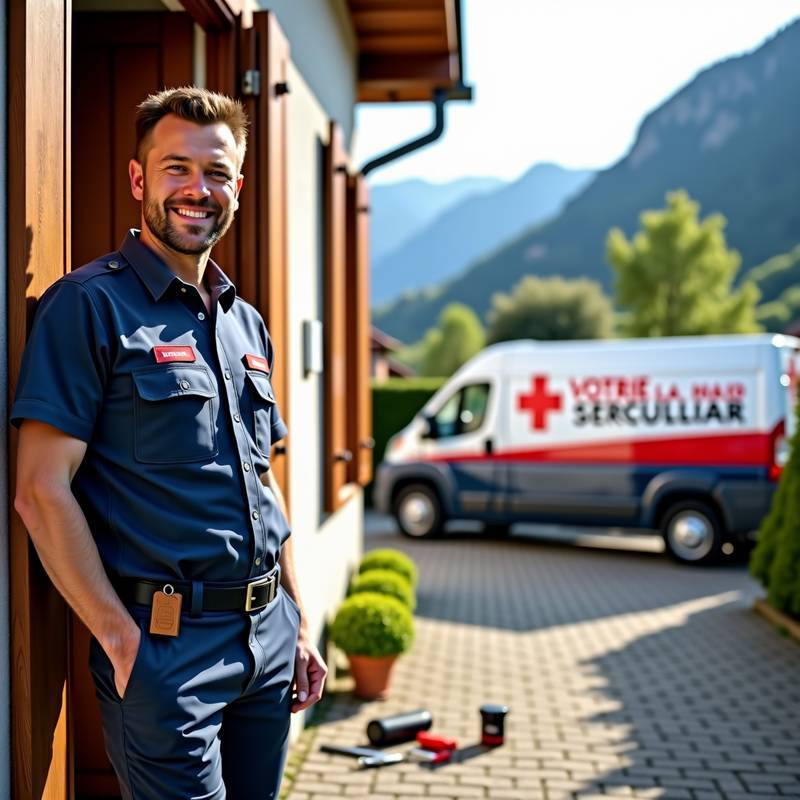 Serrurier professionnel Contamine-sur-Arve intervenant pour dépannage serrurerie urgence 24h/24